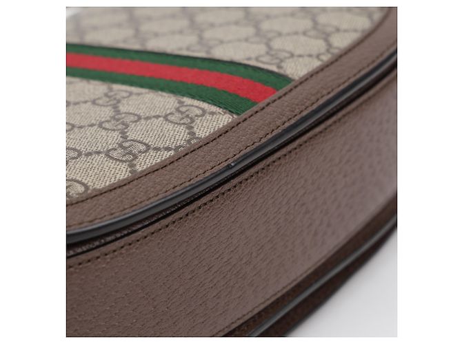Gucci Borsa a tracolla Ophidia GG Small Canvas Brown - vista 10
