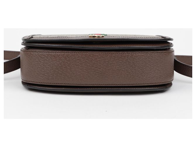 Gucci Borsa a tracolla Ophidia GG Small Canvas Brown - vista 6