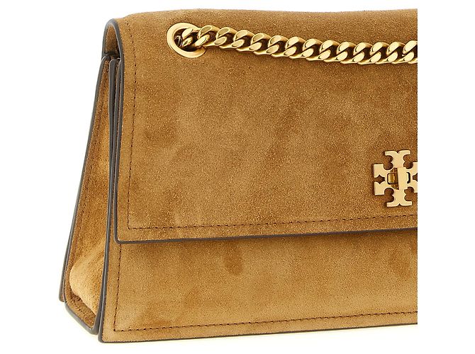Tory Burch Borsa a tracolla in vitello marrone - vista 3