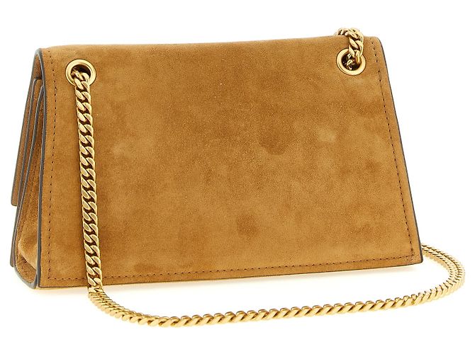 Tory Burch Borsa a tracolla in vitello marrone - vista 2