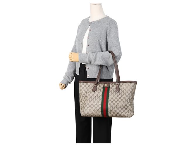 Gucci Ophidia GG Medium Tote Bag Brown - Ansicht 15