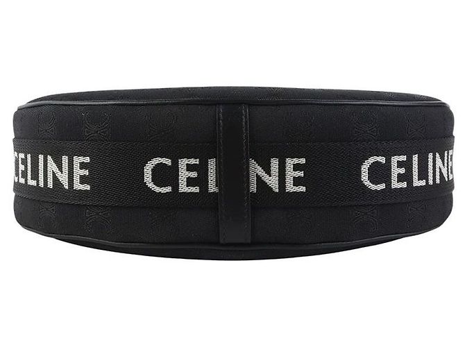 Céline Borsa a tracolla Hobo Medium in Jacquard Triomphe - vista 6