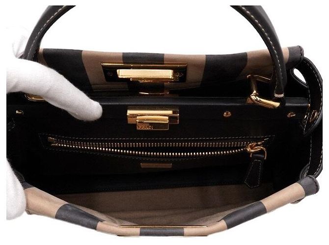 Fendi Peekaboo Tasche Medium Braun - Ansicht 6