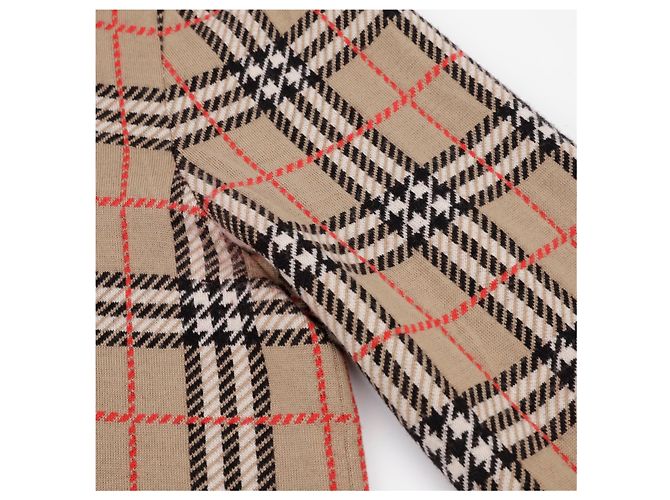 Burberry Check Round Knit Beige - vue 4