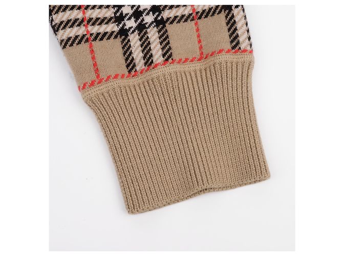 Burberry Check Round Knit Beige - vue 6