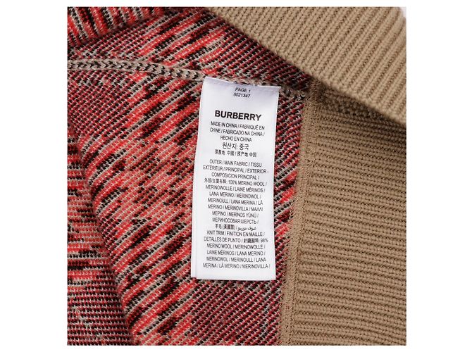 Burberry Check Round Knit Beige - vue 9