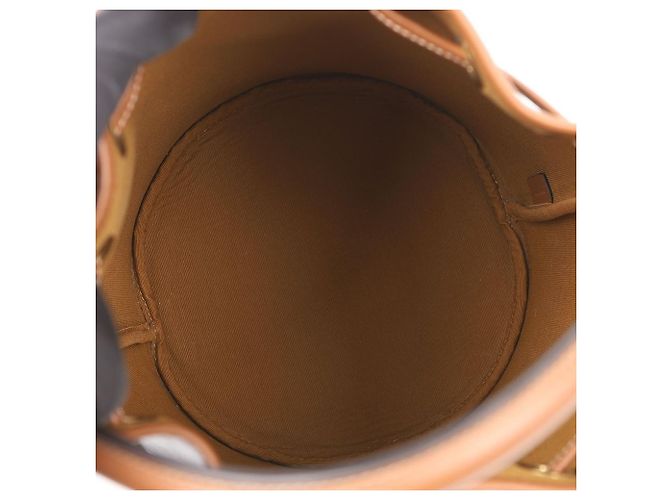 Céline Borsa Clara da donna in tela Triumph e vitello Tan - vista 9