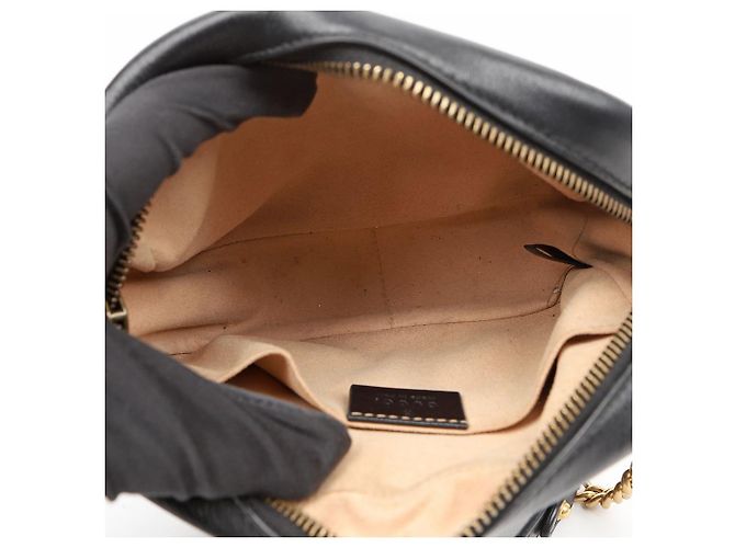 Gucci Borsa a tracolla mini GG Marmont Matelassé Black - vista 11