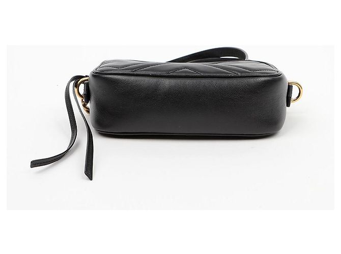 Gucci Borsa a tracolla mini GG Marmont Matelassé Black - vista 8