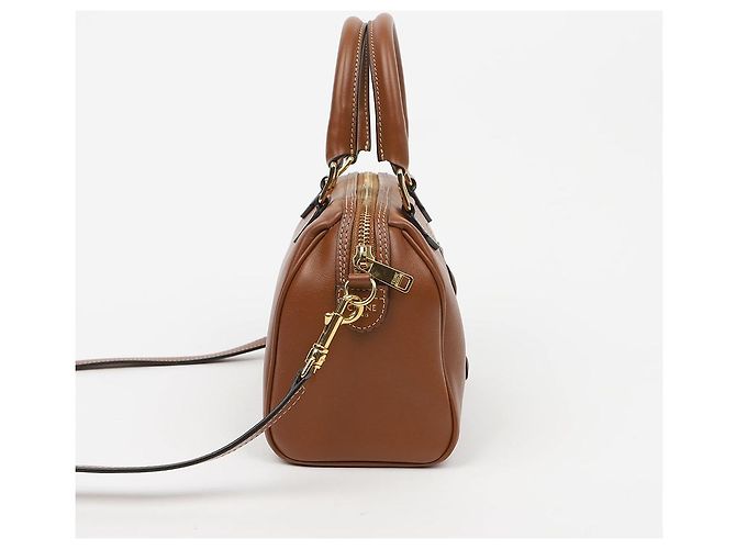 Céline Picca Boston Quille Triomphe in pelle di vitello liscia Tan - vista 4