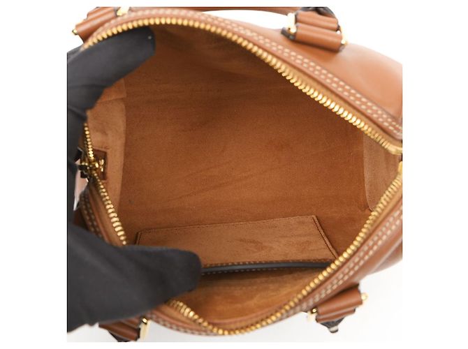 Céline Picca Boston Quille Triomphe in pelle di vitello liscia Tan - vista 8