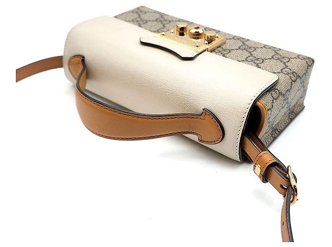 Gucci Supreme Padlock Top Handle Mini Shoulder Bag - vista 6