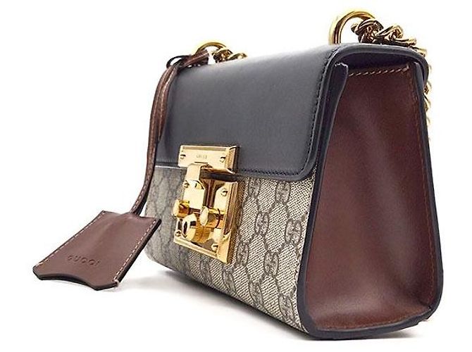 Gucci Supreme Padlock Shoulder Bag Small - vista 2