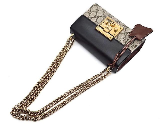 Gucci Supreme Padlock Shoulder Bag Small - vista 4