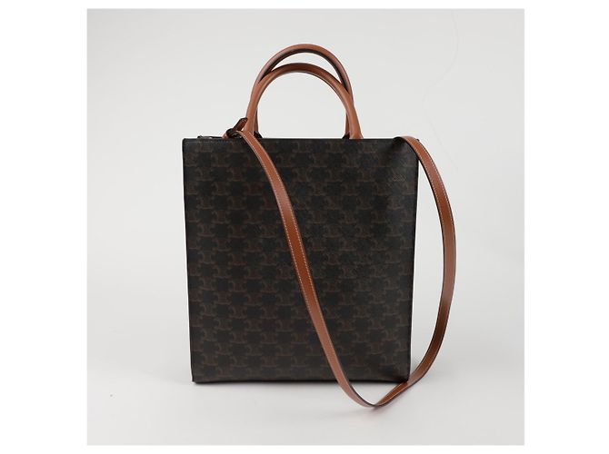 Céline Borsa a spalla Vertical Cabas Small Tote Shoulder Bag - vista 3