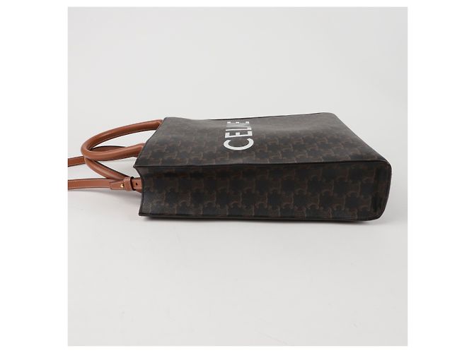 Céline Borsa a spalla Vertical Cabas Small Tote Shoulder Bag - vista 4