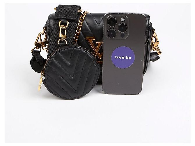Louis Vuitton Borsa a Tracolla New Wave Multi Pochette Nera - vista 7