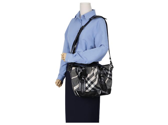 Burberry Check Tote Schultertasche - Ansicht 18