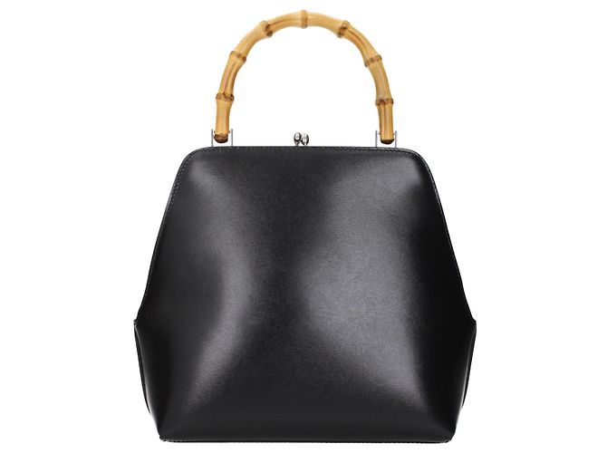Jil Sander Bolsa de mão em couro preto - vista 3