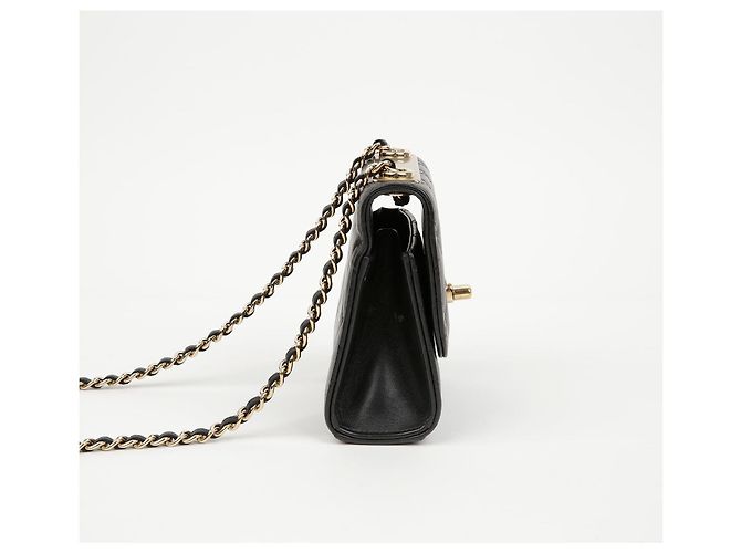 Chanel Borsa a tracolla Trendy CC Mini in pelle d'agnello Nero Oro - vista 5