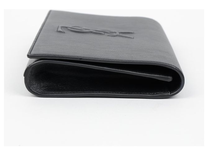 Autre Marque Clutch in pelle nera - vista 10