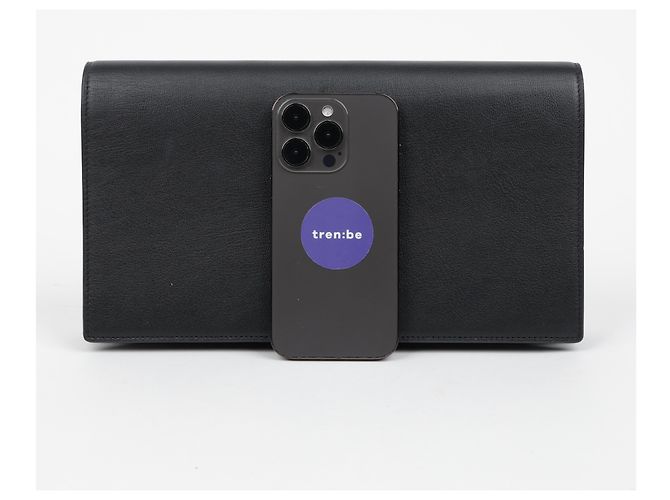 Autre Marque Clutch in pelle nera - vista 17