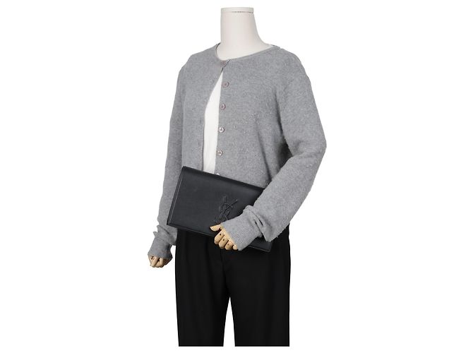 Autre Marque Clutch in pelle nera - vista 20
