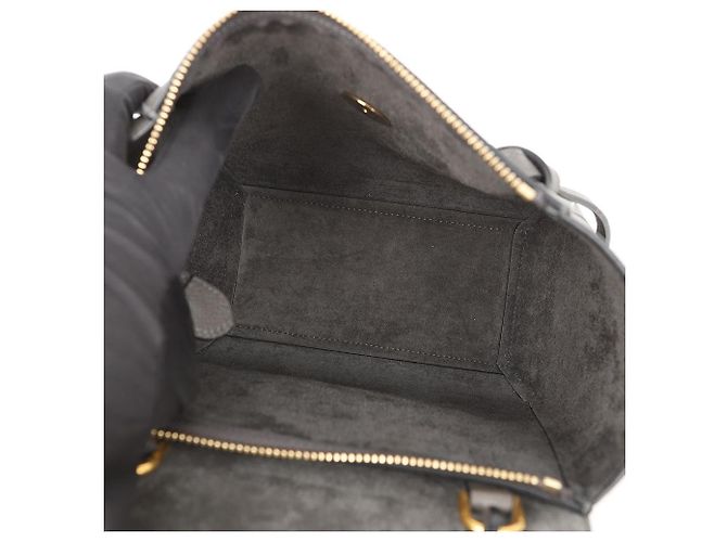 Belt Bag Céline Nano Gürteltasche Grau Kalbsleder - Ansicht 10