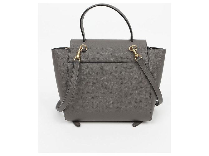 Belt Bag Céline Nano Gürteltasche Grau Kalbsleder - Ansicht 5