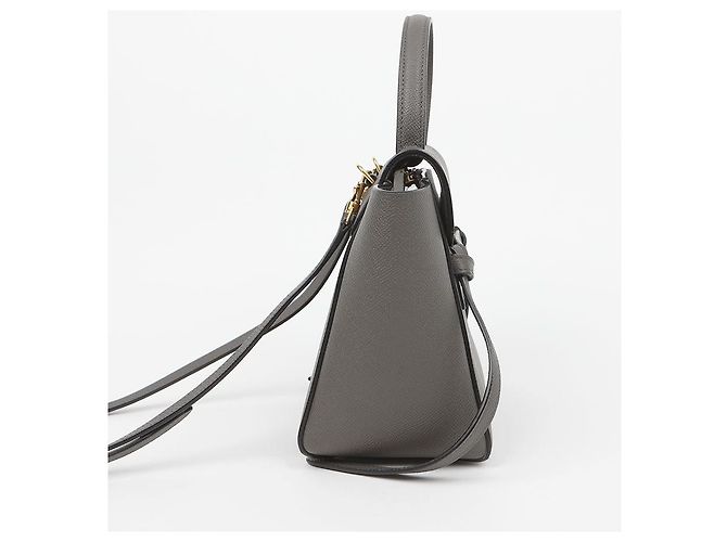 Belt Bag Céline Nano Gürteltasche Grau Kalbsleder - Ansicht 6