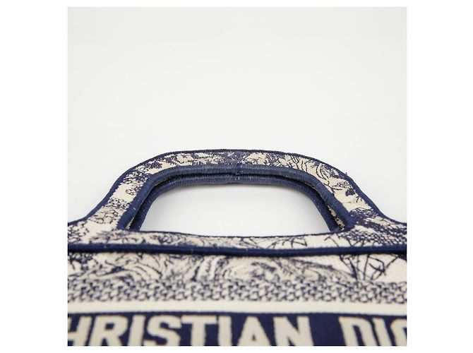 Dior Mini Book Tote Tasche Braun Jacquard - Ansicht 8