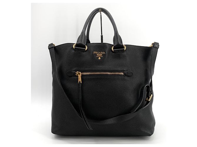 Prada Borsa Tote e borsa a tracolla in Vitello Daino - vista 9