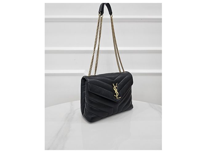 Autre Marque Borsa Monogram Loulou Small Gold - vista 3