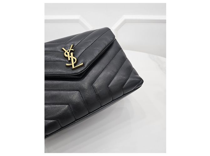 Autre Marque Borsa Monogram Loulou Small Gold - vista 7