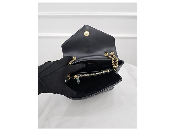 Autre Marque Borsa Monogram Loulou Small Gold - vista 8