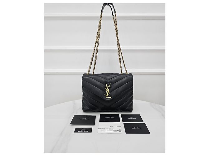 Autre Marque Borsa Monogram Loulou Small Gold - vista 9