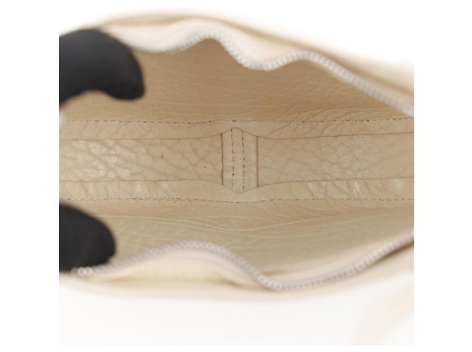 Burberry Borsa a tracolla piccola Chess in pelle Bianca - vista 13