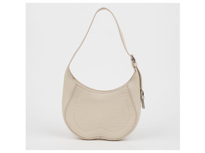 Burberry Borsa a tracolla piccola Chess in pelle Bianca - vista 3