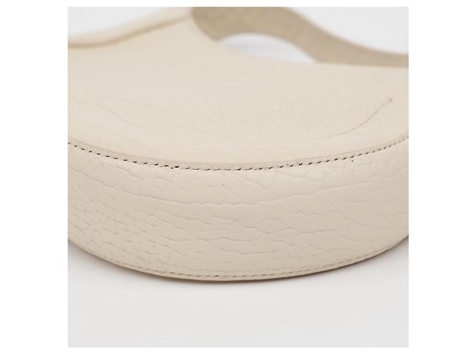 Burberry Borsa a tracolla piccola Chess in pelle Bianca - vista 8