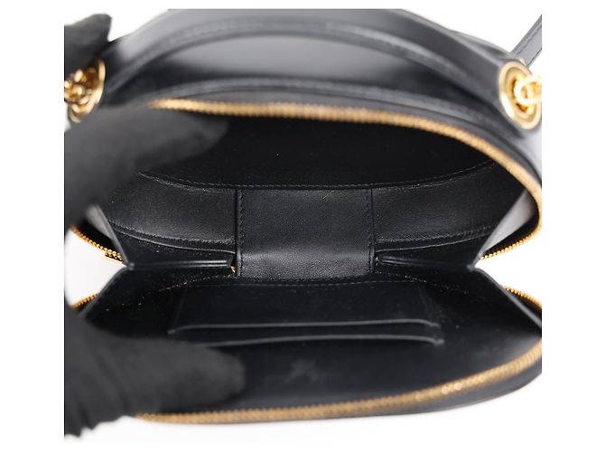 Dior Embossed CD Signature Oval Camera Bag Schwarz - Ansicht 11