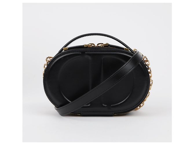 Dior Embossed CD Signature Oval Camera Bag Schwarz - Ansicht 2
