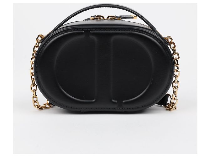 Dior Embossed CD Signature Oval Camera Bag Schwarz - Ansicht 3