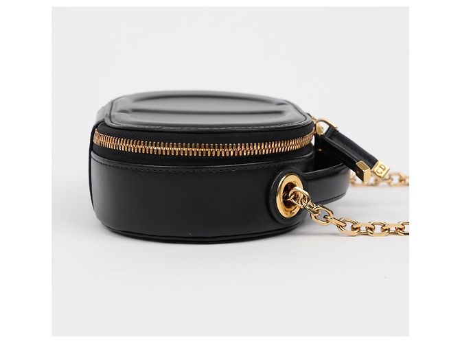 Dior Embossed CD Signature Oval Camera Bag Schwarz - Ansicht 6