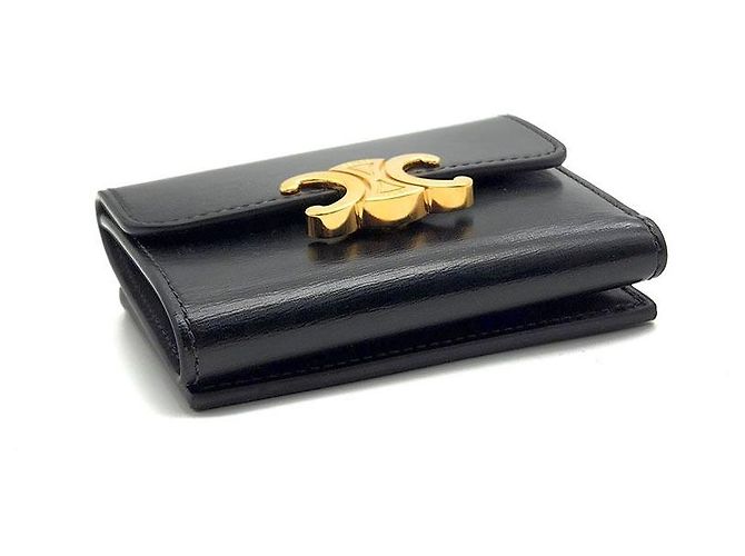 Céline Portafoglio compatto Triomphe Coin - vista 5