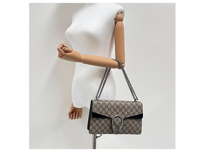 Gucci Borsa a tracolla Dionysus GG Supreme con catena - vista 2