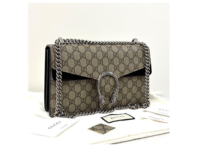 Gucci Borsa a tracolla Dionysus GG Supreme con catena - vista 3