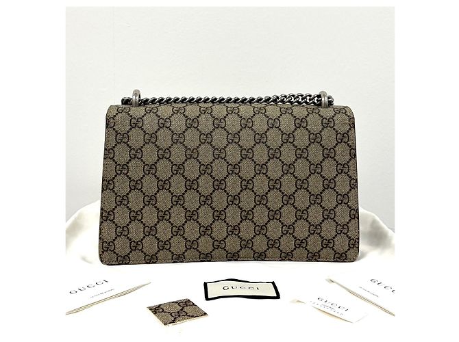 Gucci Borsa a tracolla Dionysus GG Supreme con catena - vista 4