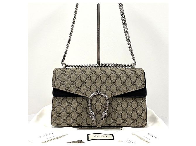 Gucci Borsa a tracolla Dionysus GG Supreme con catena - vista 5