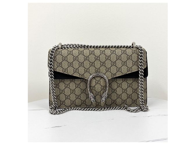 Gucci Borsa a tracolla Dionysus GG Supreme con catena - vista 7