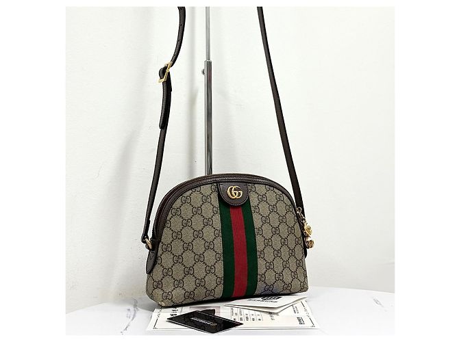 Gucci Borsa a tracolla piccola Ophidia GG Supreme - vista 7